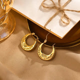 18k Gold Punjabi Nattiyan Minimalist Hoops Pair