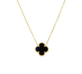 18K Titanium Gold Waterproof Four Leaf Clover Jewelry Set