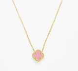 18K Titanium Gold Waterproof Four Leaf Clover Jewelry Set