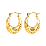 18k Gold Punjabi Nattiyan Minimalist Hoops Pair