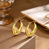 18k Gold Punjabi Nattiyan Minimalist Hoops Pair