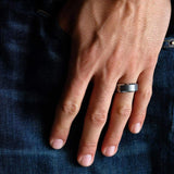 Titanium Silver Ring