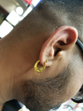 22k Gold Punjabi Nattiyan Minimalist Hoops Pair