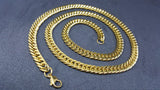 18K Gold Titanium Boxer Cuban Chain