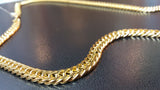 18K Gold Titanium Boxer Cuban Chain