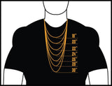 18K Gold Titanium Boxer Cuban Chain