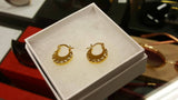 18k Gold Titanium Punjabi Nattiyan Minimalist Hoops Pair