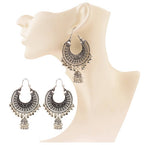 Gold Indian Large Jhumka Round Earrings Pair