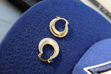 18k Gold Punjabi Nattiyan Minimalist Hoops Pair