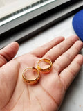 18k Gold Punjabi Nattiyan Minimalist Hoops Pair
