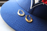 22k Gold Punjabi Nattiyan Minimalist Hoops Pair