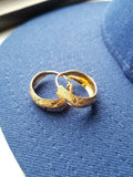 18k Gold Punjabi Nattiyan Minimalist Hoops Pair