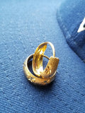 18k Gold Punjabi Nattiyan Minimalist Hoops Pair