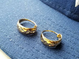 18k Gold Punjabi Nattiyan Minimalist Hoops Pair