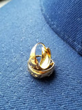 18k Gold Punjabi Nattiyan Minimalist Hoops Pair