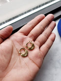 18k Gold Punjabi Nattiyan Minimalist Hoops Pair