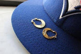 18k Gold Punjabi Nattiyan Minimalist Hoops Pair