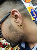 18k Gold Punjabi Nattiyan Minimalist Hoops Pair