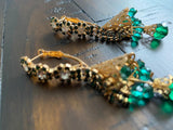 Indian Earrings, Long Hanging Jhumka Earrings, Indian Jewelry