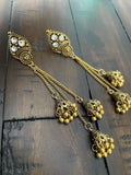Indian Earrings, Long Hanging Jhumka Earrings, Indian Jewelry