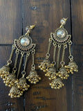 Indian Earrings, Long Hanging Jhumka Earrings, Indian Jewelry