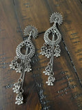 Indian Earrings, Long Hanging Jhumka Earrings, Indian Jewelry
