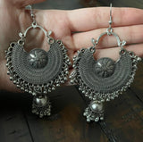 Indian Earrings, Long Hanging Jhumka Earrings, Indian Jewelry