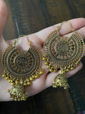 Indian Earrings, Long Hanging Jhumka Earrings, Indian Jewelry