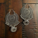 Indian Earrings, Long Hanging Jhumka Earrings, Indian Jewelry