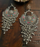 Indian Earrings, Long Hanging Jhumka Earrings, Indian Jewelry