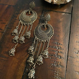 Indian Earrings, Long Hanging Jhumka Earrings, Indian Jewelry