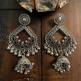 Indian Earrings, Long Hanging Jhumka Earrings, Indian Jewelry