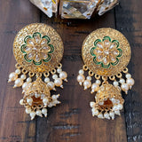Indian Earrings, Long Hanging Jhumka Earrings, Indian Jewelry