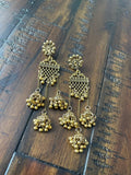 Indian Earrings, Long Hanging Jhumka Earrings, Indian Jewelry