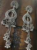 Indian Earrings, Long Hanging Jhumka Earrings, Indian Jewelry