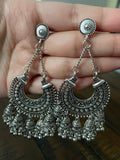 Indian Earrings, Long Hanging Jhumka Earrings, Indian Jewelry
