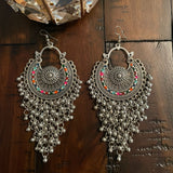 Indian Earrings, Long Hanging Jhumka Earrings, Indian Jewelry