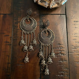 Indian Earrings, Long Hanging Jhumka Earrings, Indian Jewelry