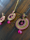 Indian Earrings, Tikka and Earrings Set, Indian Jewelry