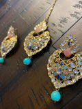 Indian Earrings, Tikka and Earrings Set, Indian Jewelry