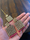Indian Earrings, Tikka and Earrings Set, Indian Jewelry