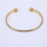 Silver Titanium Open Cuff Bracelet Bangle, Silver Bangles, Women Bracelet