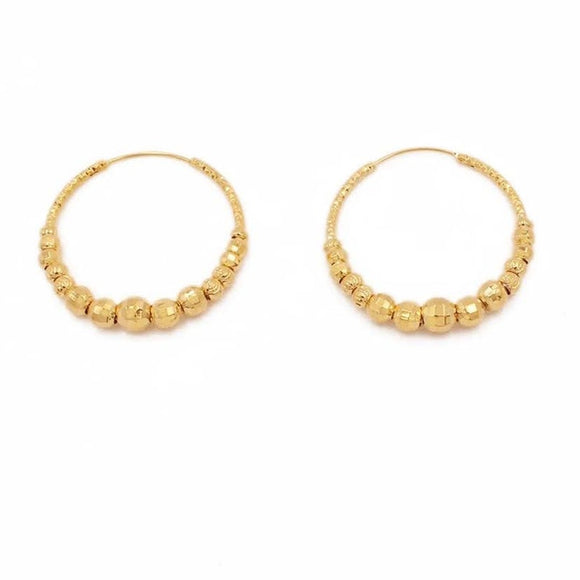 Bali earrings, gold hoop earrings