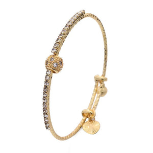 24k Gold Adjustable Bracelet Bangle, Gold Bangles