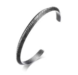 Titanium Silver Viking Bracelet