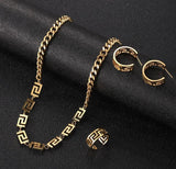 18k Gold Geometric Jewellery Set