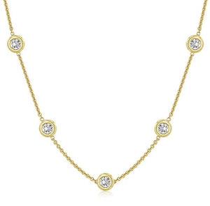 2.5ct Lab Diamond Necklace set in S925