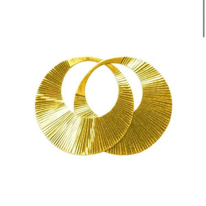 22k Gold Punjabi Nattiyan Minimalist Hoops Pair