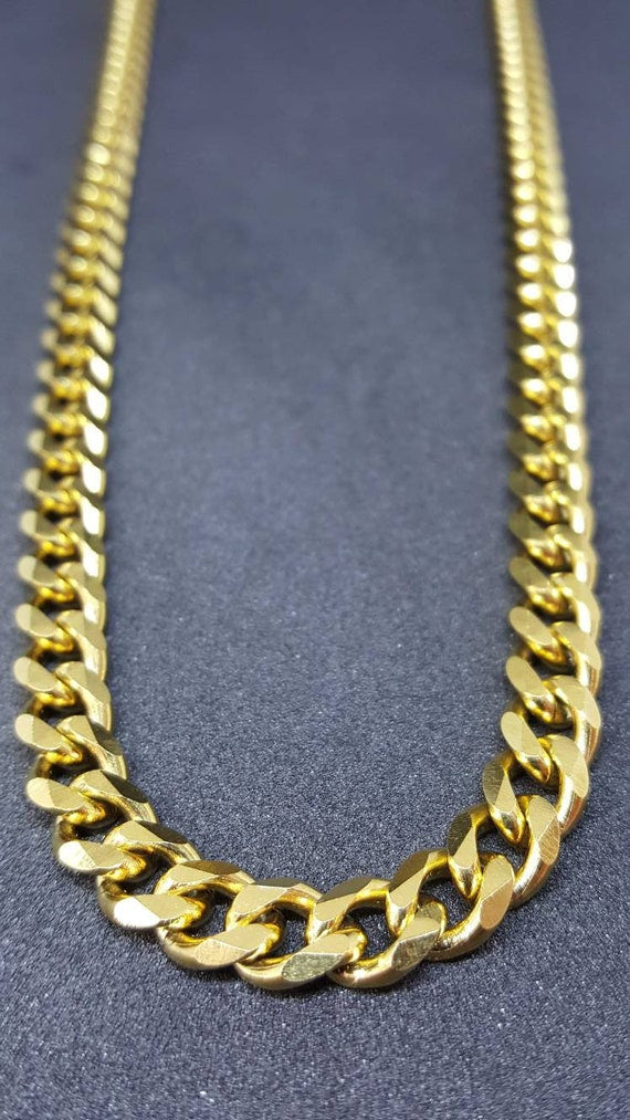 18K Gold Titanium Cuban Chain