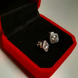 Diamond Stud Earrings in S925 Sterling Silver 1/2 Carat